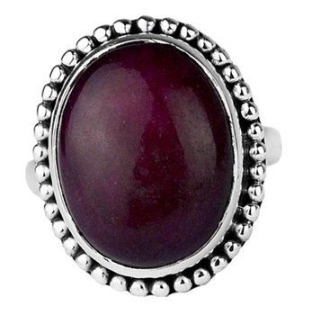 zilveren edelsteen ring 006